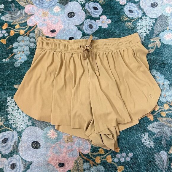JoyLab Flowy Tan Athletic Shorts Spandex Biker Lined Target Active Skort Style - Picture 7 of 12